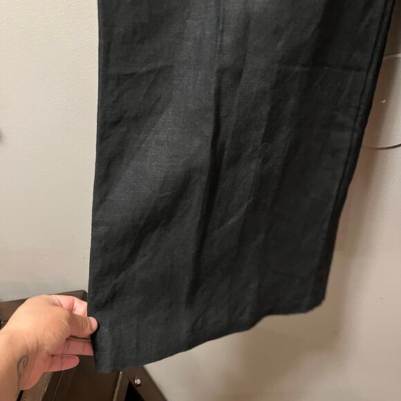 Mille Resort Black Linen Blend Pull On Wide Leg Pants Size XS Tuckernuck‎ - Picture 8 of 8